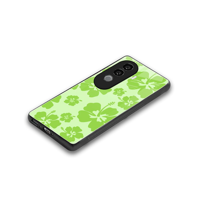 Wildflower Green stylish phone case for vivo v40e | glossy glass and slim fit
