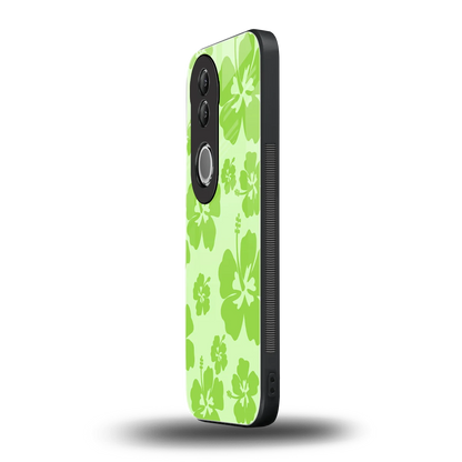 Wildflower Green vivo v50 mobile cover | shockproof glass phone case