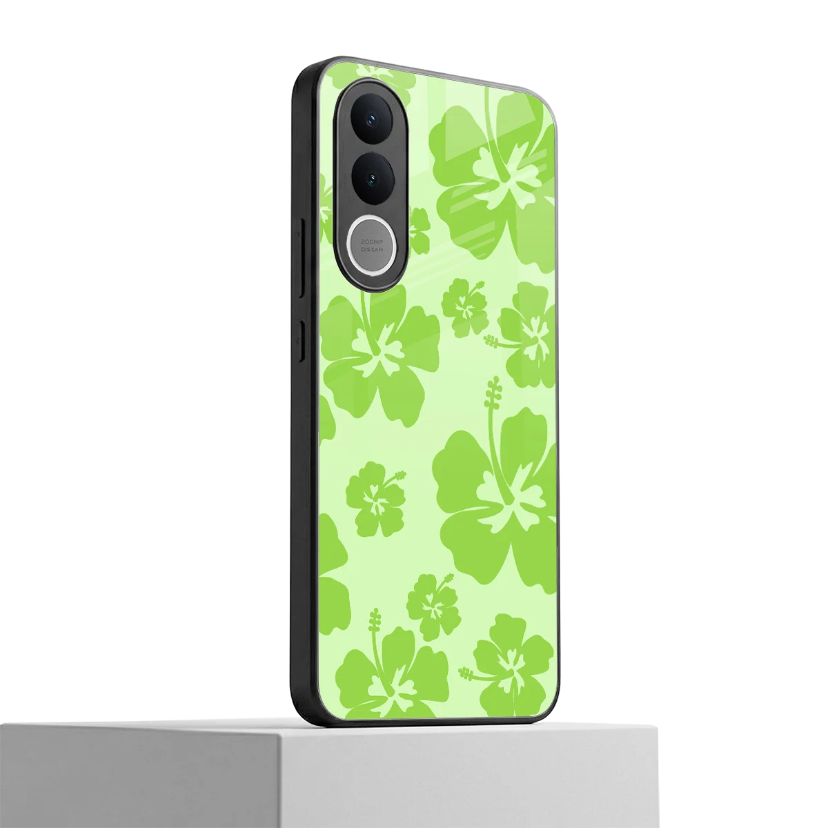 Wildflower Green vivo v70 fe mobile cover | shockproof glass phone case