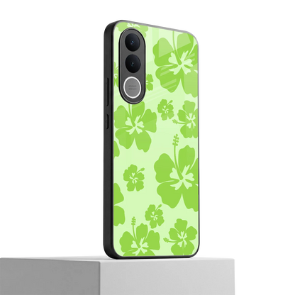 Wildflower Green vivo v70 fe mobile cover | shockproof glass phone case