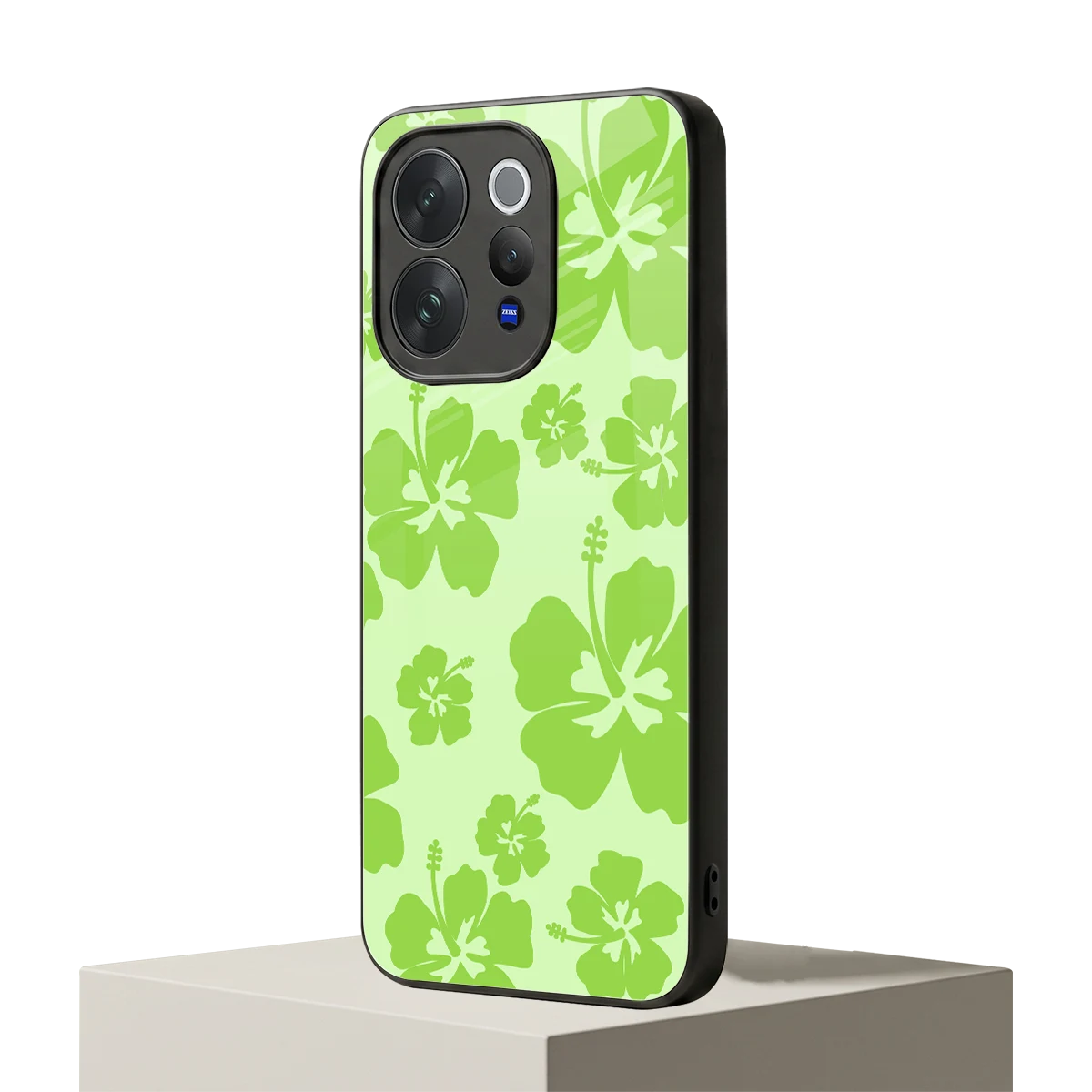 Wildflower Green vivo v70 elite mobile cover | shockproof glass phone case