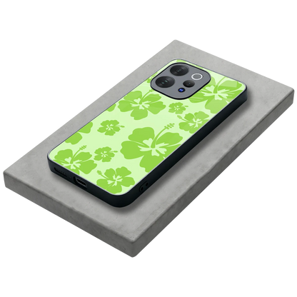 Wildflower Green stylish phone case for vivo v70 elite | glossy glass and slim fit