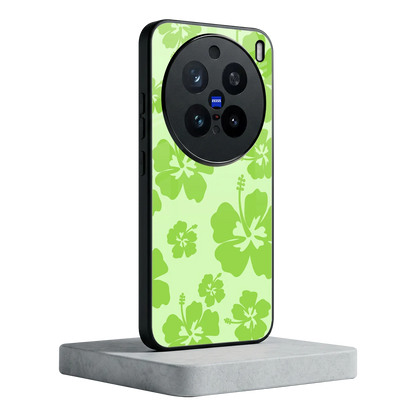 Wildflower Green vivo x200 pro mobile cover | shockproof glass phone case