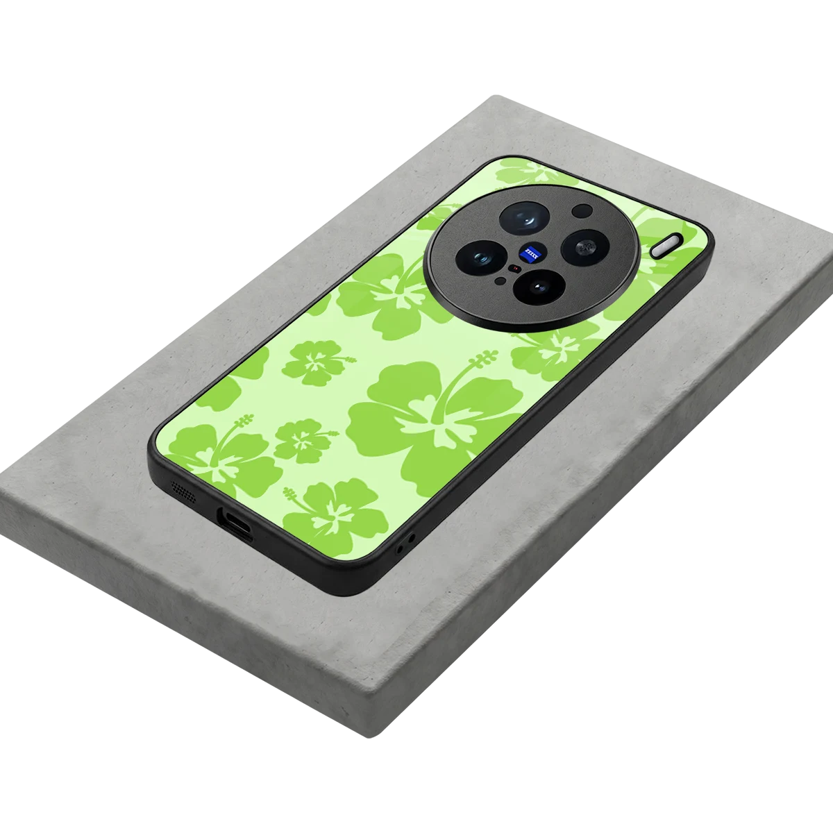 Wildflower Green stylish phone case for vivo x200 pro | glossy glass and slim fit