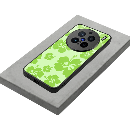 Wildflower Green stylish phone case for vivo x200 pro | glossy glass and slim fit