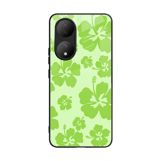Wildflower Green back phone cover | glass case for Vivo-y100