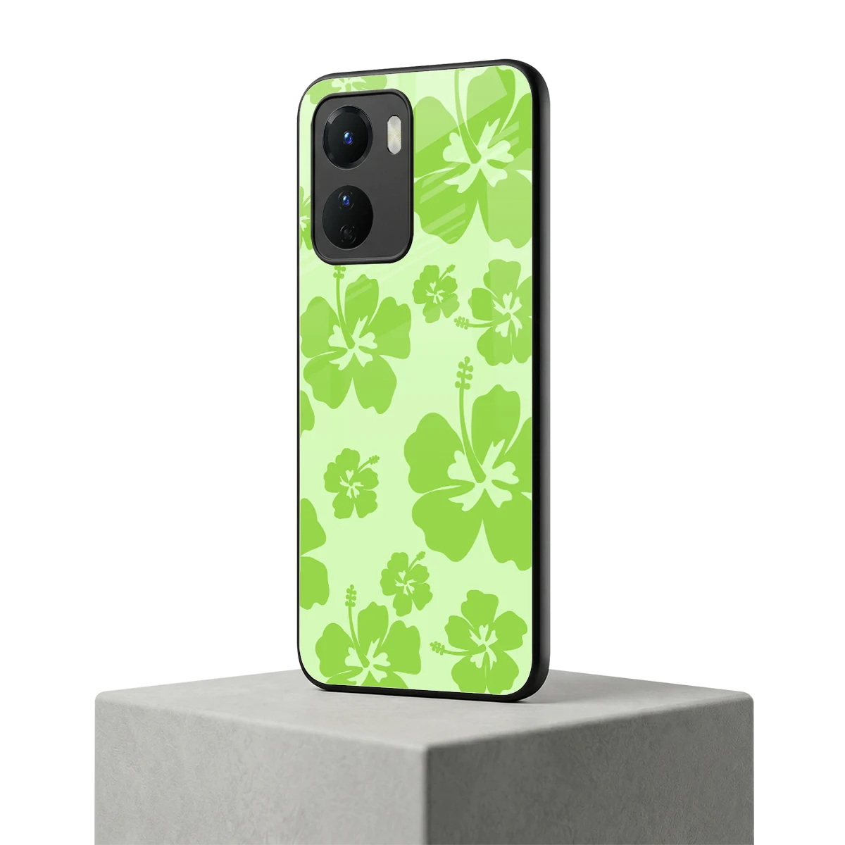 Wildflower Green vivo y16 mobile cover | shockproof glass phone case
