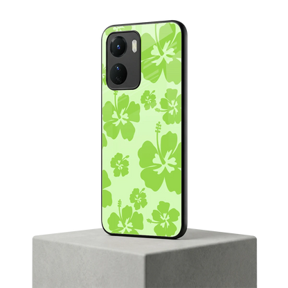 Wildflower Green vivo y16 mobile cover | shockproof glass phone case