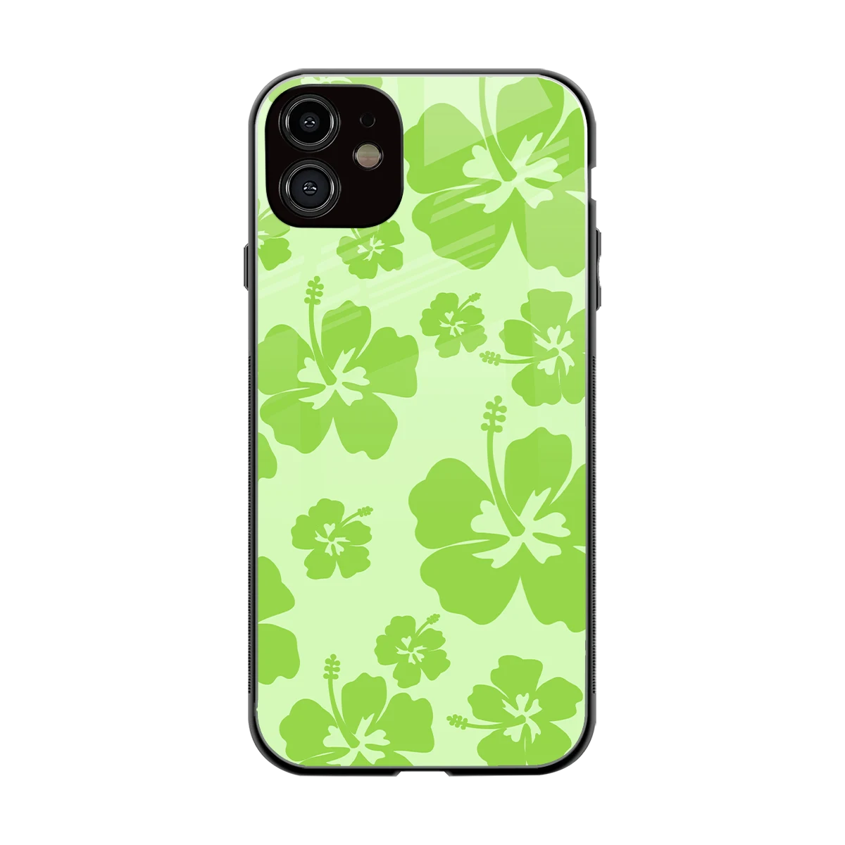 Wildflower Green back phone cover | glass case for iphone 11