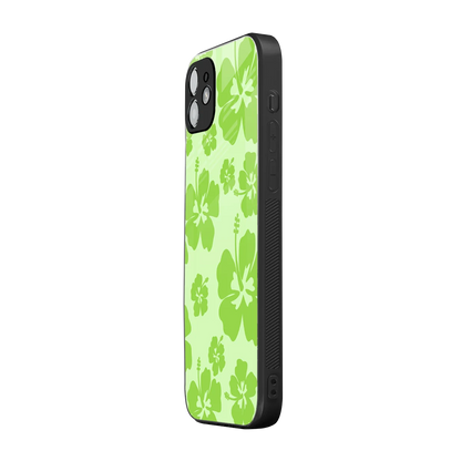 Wildflower Green iphone 11 mobile cover | shockproof glass phone case