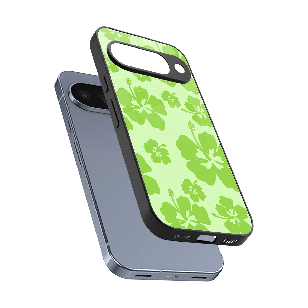Wildflower Green sleek google pixel 10 cover with tempered glass back and TPU edges