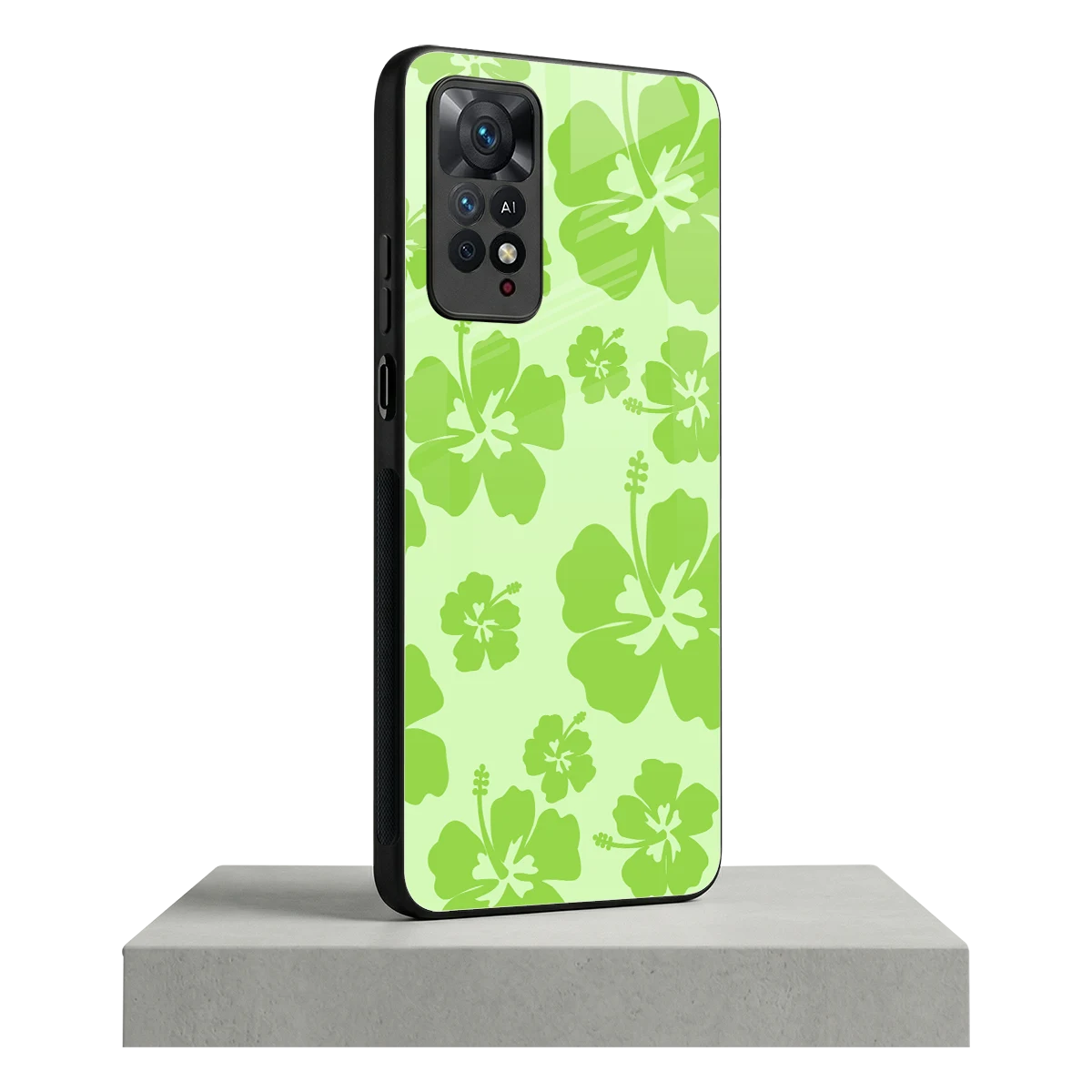 Wildflower Green redmi note 11 pro mobile cover | shockproof glass phone case