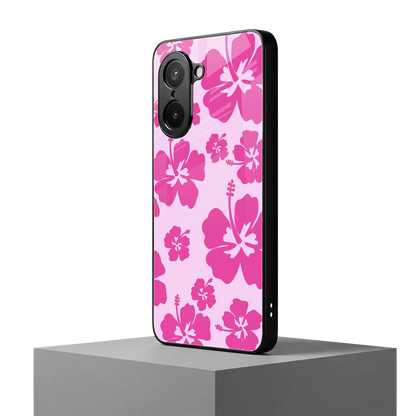 Wildflower Pink oneplus nord ce5 5g mobile cover | shockproof glass phone case