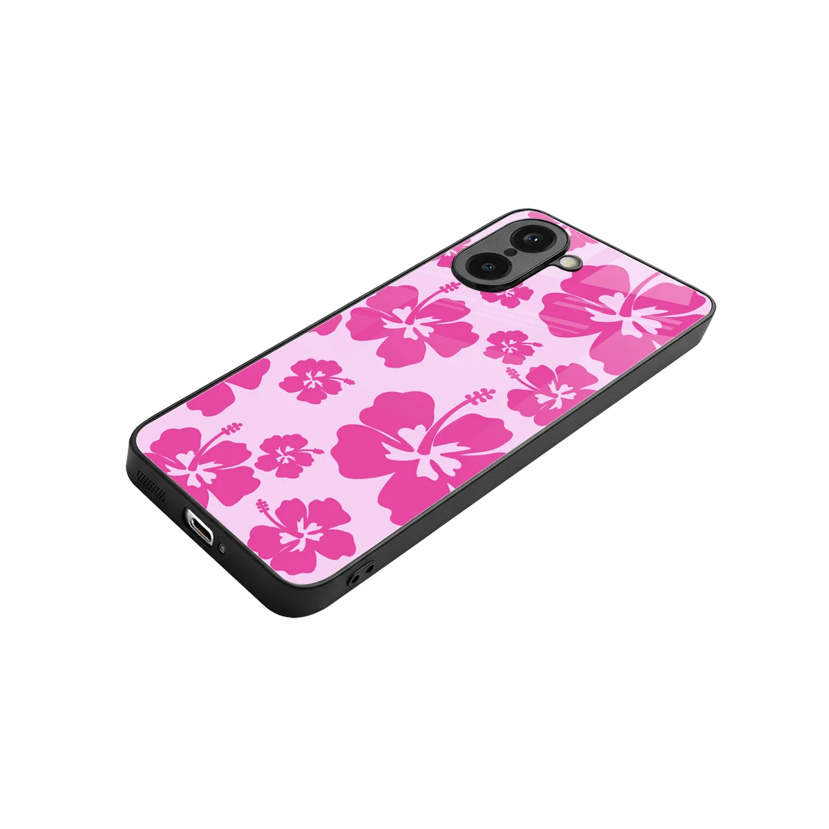 Wildflower Pink stylish phone case for oneplus nord ce5 5g | glossy glass and slim fit