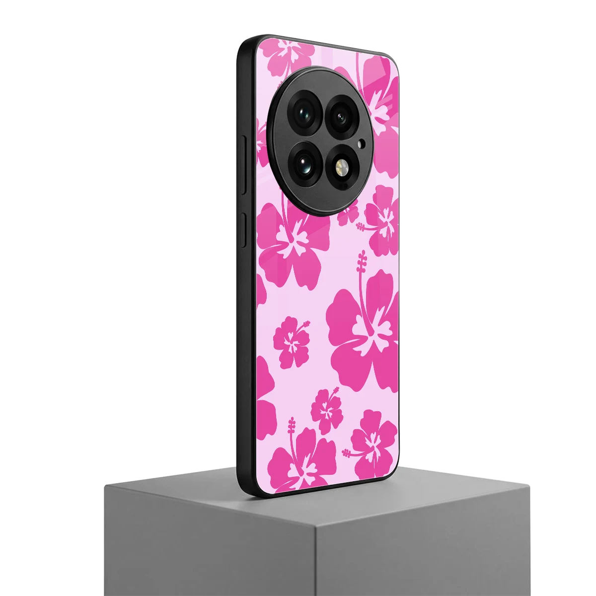 Wildflower Pink oneplus 13 mobile cover | shockproof glass phone case