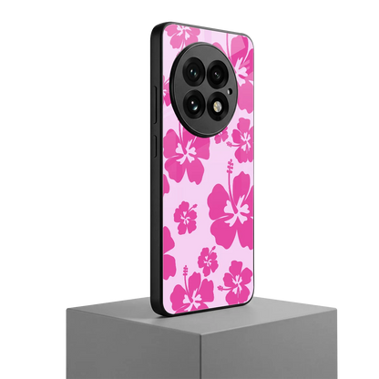 Wildflower Pink oneplus 13 mobile cover | shockproof glass phone case