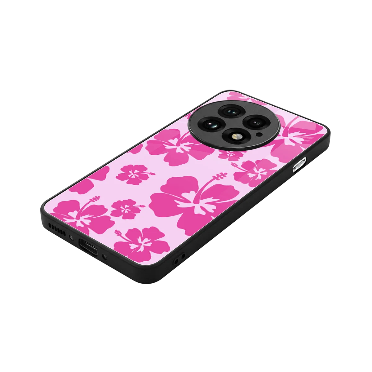 Wildflower Pink stylish phone case for oneplus 13 | glossy glass and slim fit