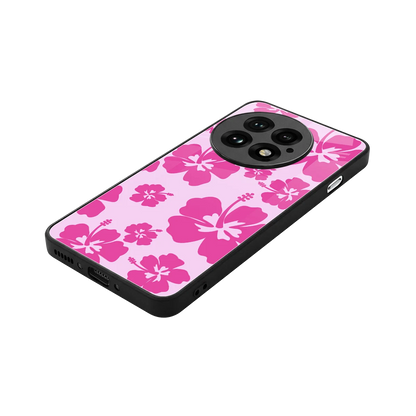 Wildflower Pink stylish phone case for oneplus 13 | glossy glass and slim fit