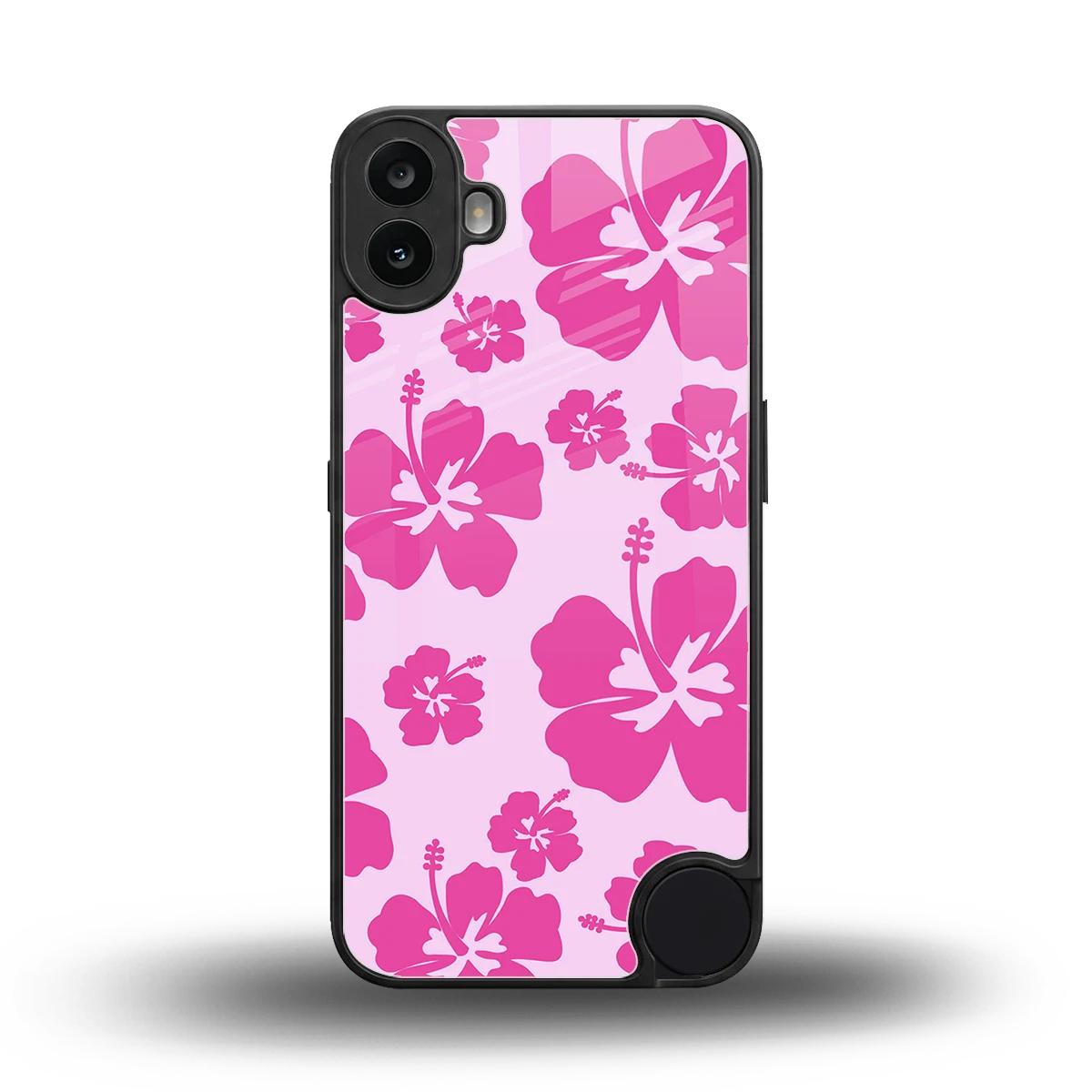 Wildflower Pink back phone cover | glass case for cmf nothing phone 1