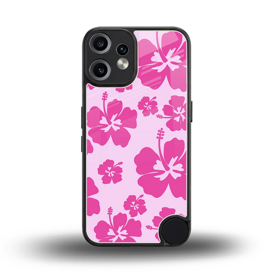 Wildflower Pink back phone cover | glass case for cmf nothing phone 2 pro