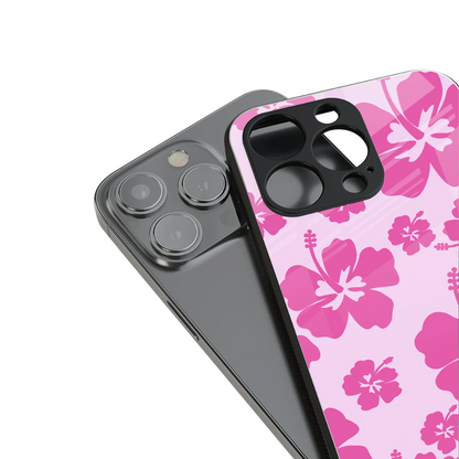 Wildflower Pink stylish phone case for iPhone 16 | glossy glass and slim fit