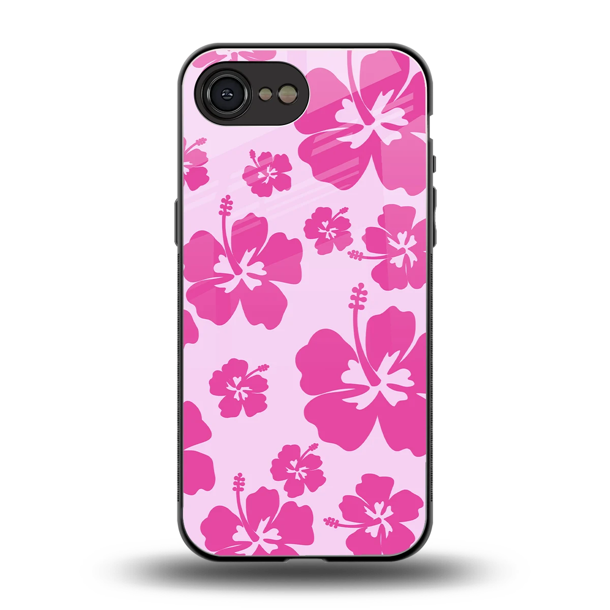 Wildflower Pink back phone cover | glass case for iphone 17e