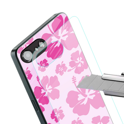 Wildflower Pink stylish phone case for iphone 16e | glossy glass and slim fit