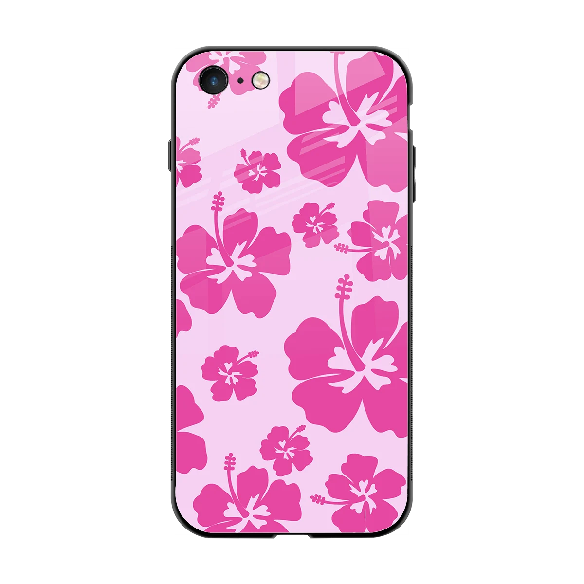 Wildflower Pink back phone cover | glass case for iphone 7