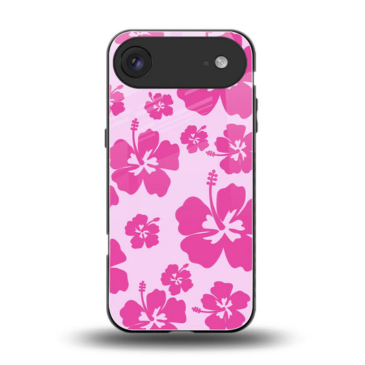 Wildflower Pink back phone cover | glass case for iphone air