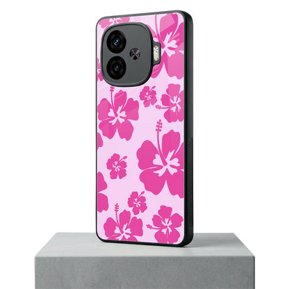 Wildflower Pink iqoo neo 10r 5g mobile cover | shockproof glass phone case