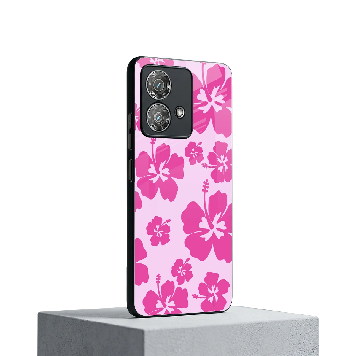 Wildflower Pink motorola edge 40 neo 5g mobile cover | shockproof glass phone case