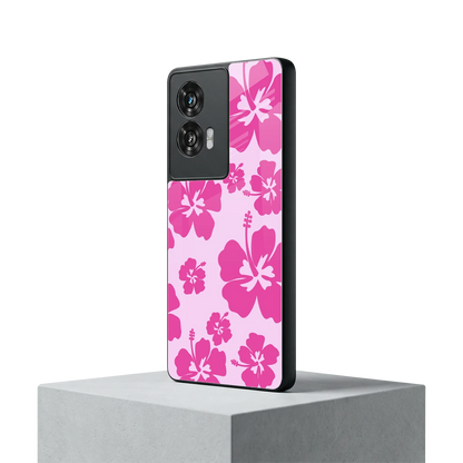 Wildflower Pink motorola edge 50 fusion mobile cover | shockproof glass phone case