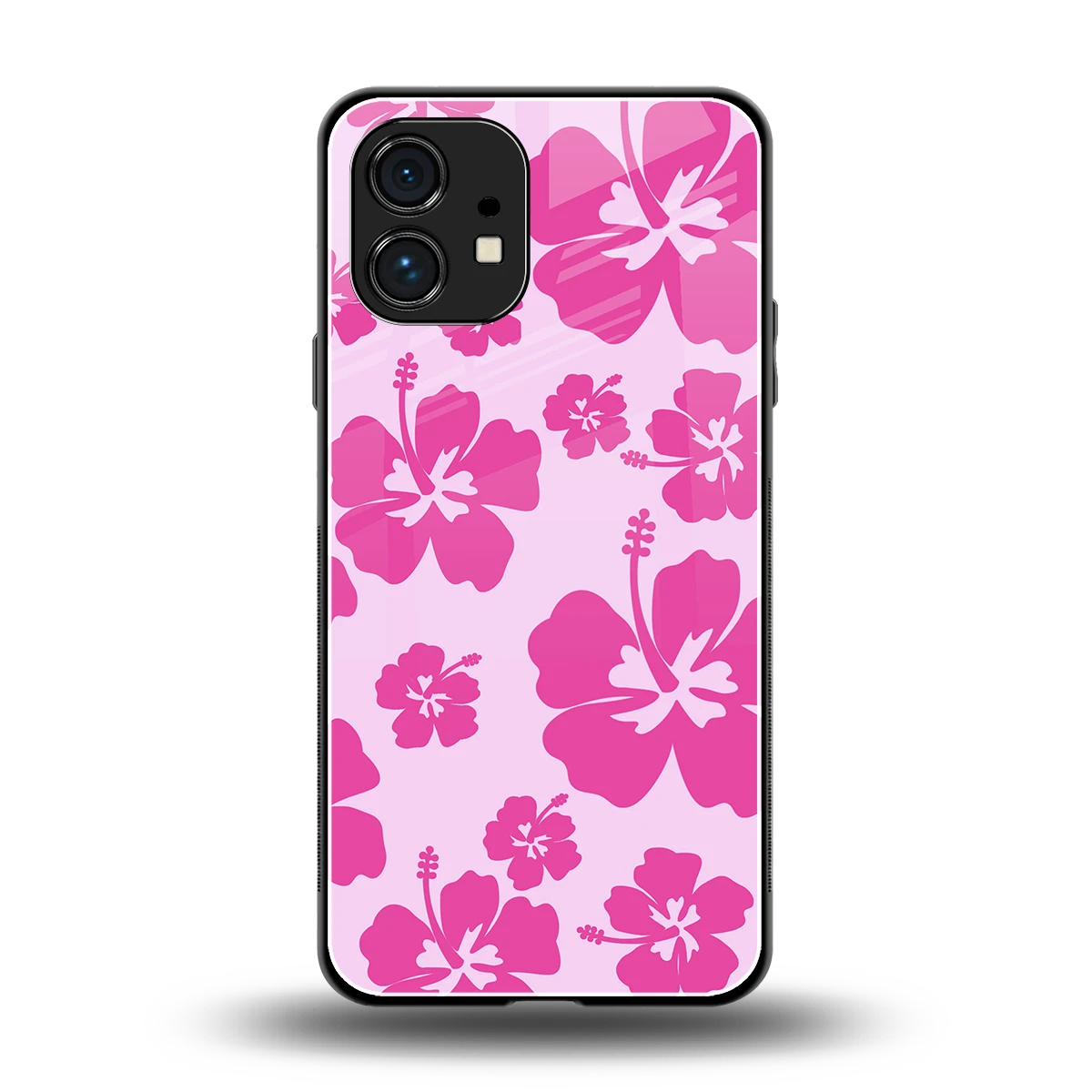 Wildflower Pink back phone cover | glass case for nothing phone 1