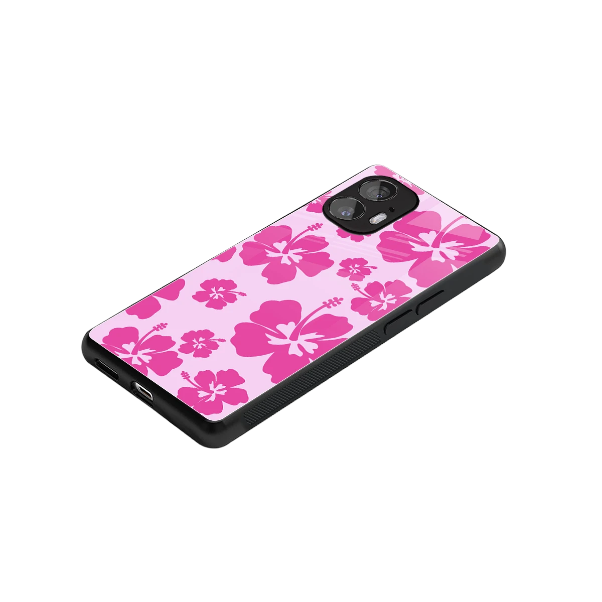 Wildflower Pink stylish phone case for nothing phone 2 | glossy glass and slim fit