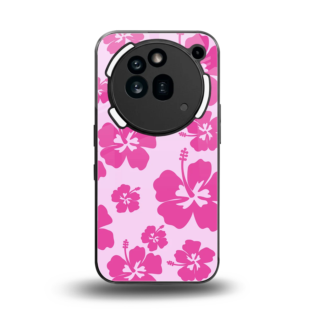 Wildflower Pink back phone cover | glass case for nothing phone 3a pro