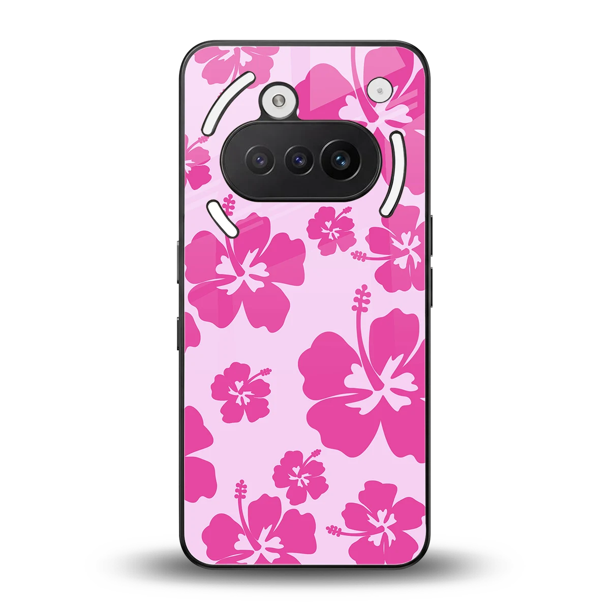 Wildflower Pink back phone cover | glass case for nothing phone 3a