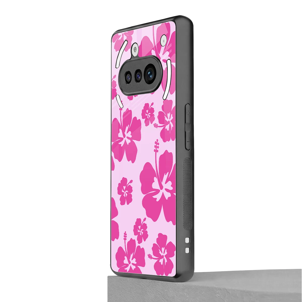 Wildflower Pink nothing phone 3a mobile cover | shockproof glass phone case