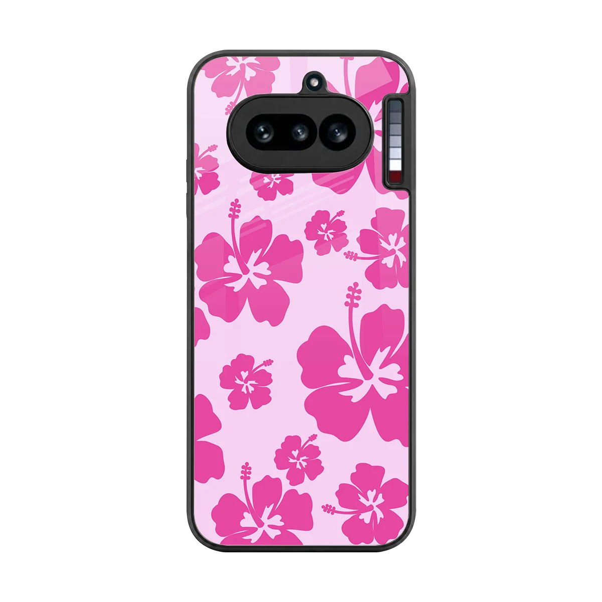 Wildflower Pink back phone cover | glass case for nothing phone 4a