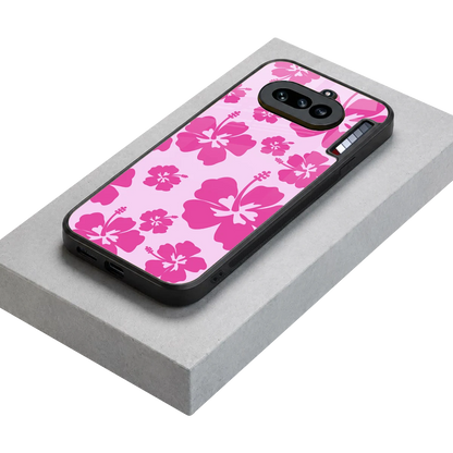 Wildflower Pink stylish phone case for nothing phone 4a | glossy glass and slim fit