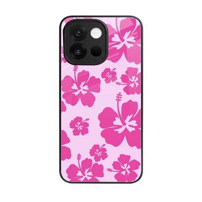 Wildflower Pink back phone cover | glass case for oneplus 13s