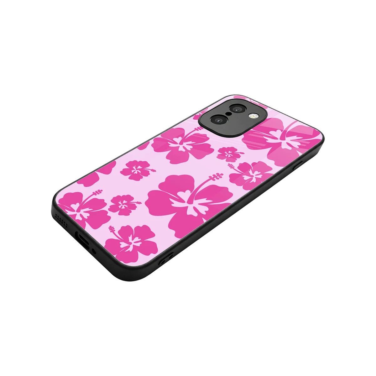 Wildflower Pink stylish phone case for oneplus 15r | glossy glass and slim fit