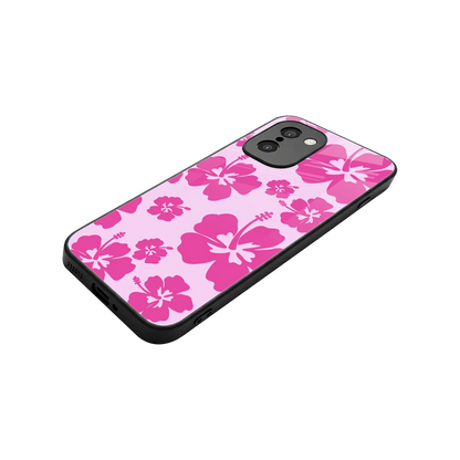 Wildflower Pink stylish phone case for oneplus 15r | glossy glass and slim fit