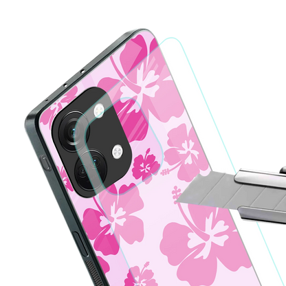 Wildflower Pink stylish phone case for oneplus nord 3 | glossy glass and slim fit