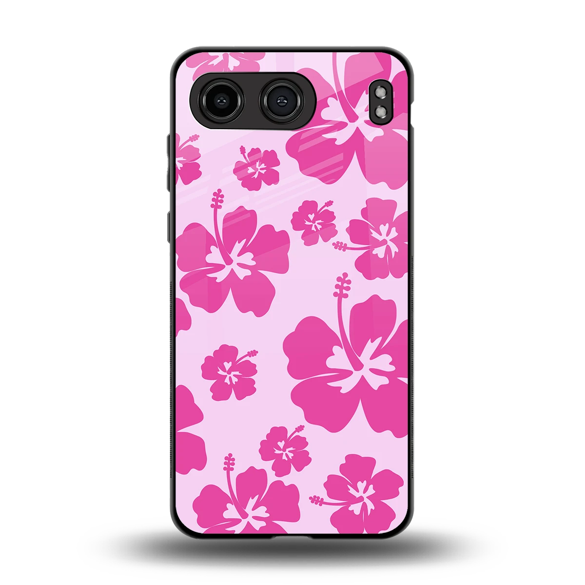 Wildflower Pink back phone cover | glass case for oneplus nord 4