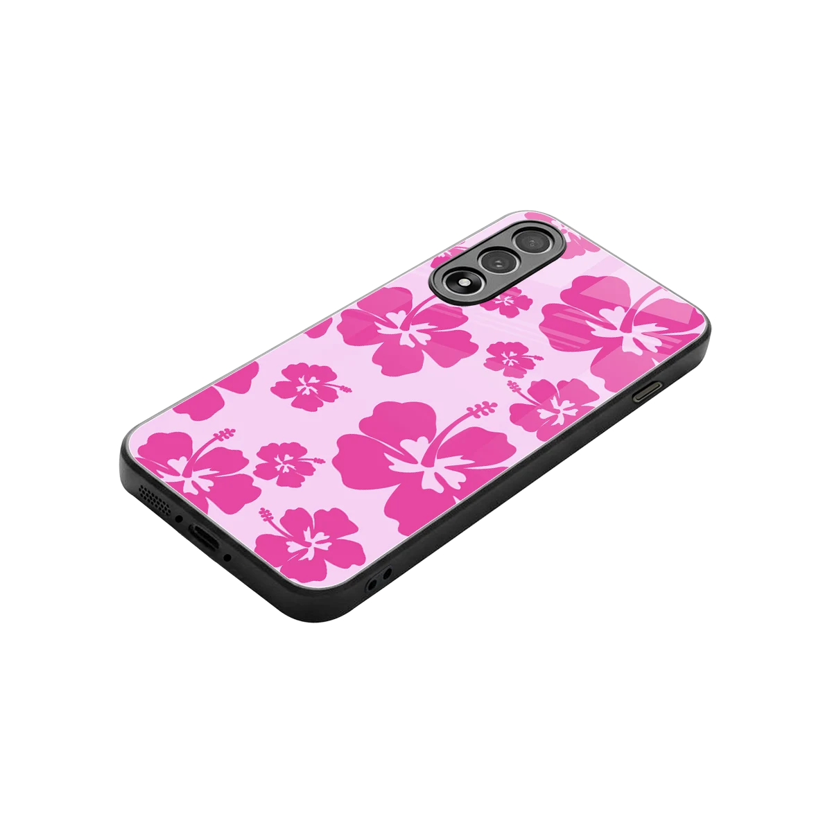 Wildflower Pink stylish phone case for oneplus nord 5 | glossy glass and slim fit