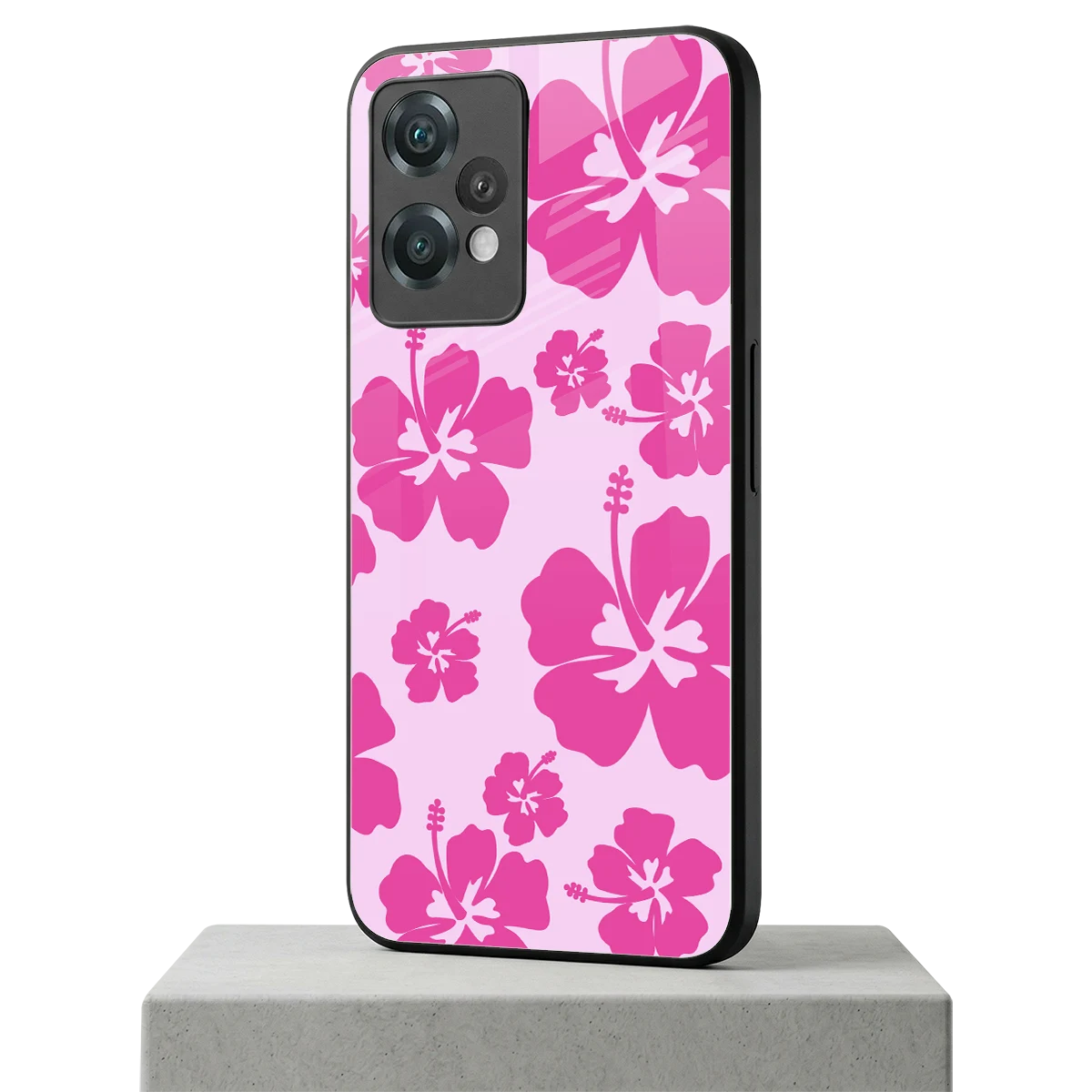 Wildflower Pink oneplus nord ce 2 lite mobile cover | shockproof glass phone case