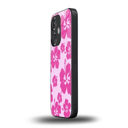 Wildflower Pink oneplus nord ce 3 mobile cover | shockproof glass phone case