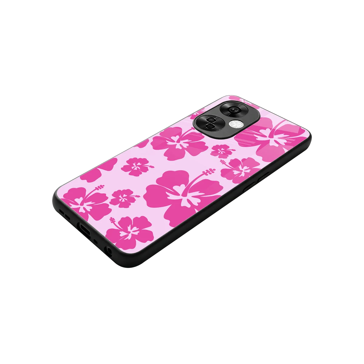Wildflower Pink stylish phone case for oneplus nord ce 3 lite | glossy glass and slim fit