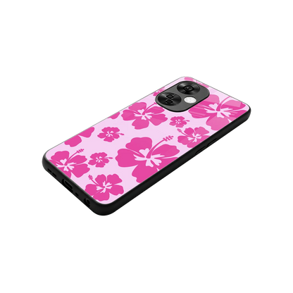 Wildflower Pink stylish phone case for oneplus nord ce 3 lite | glossy glass and slim fit