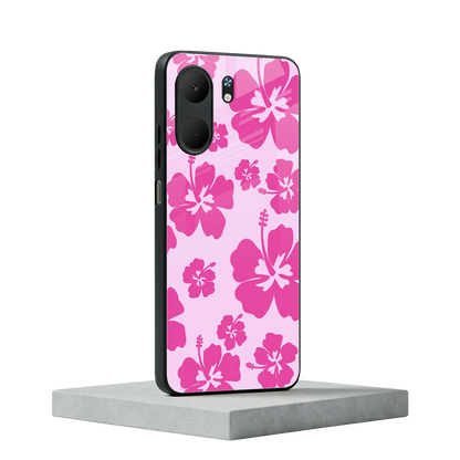 Wildflower Pink oppo a5x 5g mobile cover | shockproof glass phone case